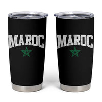 Morocco Maroc Pride Tumbler Cup Moroccan Heritage Vintage Green Star