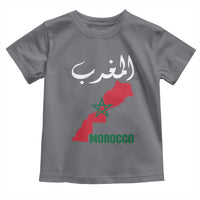 Proud Moroccan Vintage Marocco Map with Arabic Characters Toddler T Shirt