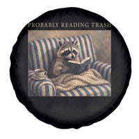 Funny Raccoon Book Lover Spare Tire Cover Probably Reading Trash Bookworms Teachers
