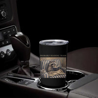 Funny Raccoon Book Lover Tumbler Cup Probably Reading Trash Bookworms Teachers