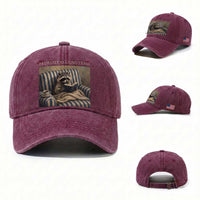 Funny Raccoon Book Lover Washed Cotton Baseball Cap Probably Reading Trash Bookworms Teachers