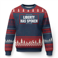 Liberty Has Spoken Funny Basketball Pointing Meme Ugly Christmas Sweater