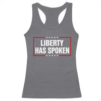 Liberty Has Spoken Funny Basketball Pointing Meme Racerback Tank Top