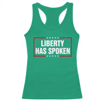 Liberty Has Spoken Funny Basketball Pointing Meme Racerback Tank Top