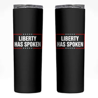 Liberty Has Spoken Funny Basketball Pointing Meme Skinny Tumbler