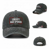 Liberty Has Spoken Funny Basketball Pointing Meme Washed Cotton Baseball Cap