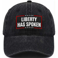 Liberty Has Spoken Funny Basketball Pointing Meme Washed Cotton Baseball Cap