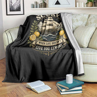 Scurvy When Life Doesnt Give You Lemons Throw Blanket Funny Pirate Lemon Vitamin C