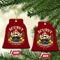 Scurvy When Life Doesnt Give You Lemons Ceramic Ornament Funny Pirate Lemon Vitamin C