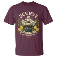 Scurvy When Life Doesnt Give You Lemons T Shirt Funny Pirate Lemon Vitamin C