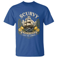 Scurvy When Life Doesnt Give You Lemons T Shirt Funny Pirate Lemon Vitamin C