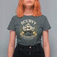 Scurvy When Life Doesnt Give You Lemons T Shirt For Women Funny Pirate Lemon Vitamin C
