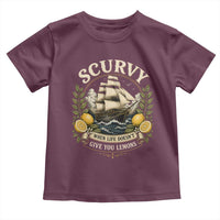 Scurvy When Life Doesnt Give You Lemons Toddler T Shirt Funny Pirate Lemon Vitamin C