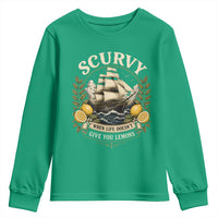 Scurvy When Life Doesnt Give You Lemons Youth Sweatshirt Funny Pirate Lemon Vitamin C