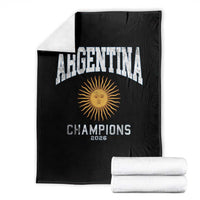 Argentina Champions 2026 Throw Blanket Argentinian Pride Vintage Sol De Mayo