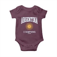 Argentina Champions 2026 Baby Onesie Argentinian Pride Vintage Sol De Mayo