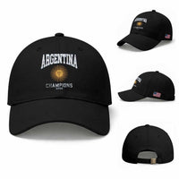 Argentina Champions 2026 Baseball Cap Argentinian Pride Vintage Sol De Mayo