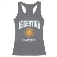 Argentina Champions 2026 Racerback Tank Top Argentinian Pride Vintage Sol De Mayo