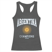 Argentina Champions 2026 Racerback Tank Top Argentinian Pride Vintage Sol De Mayo