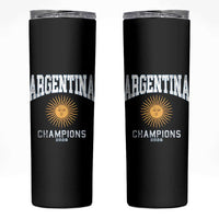 Argentina Champions 2026 Skinny Tumbler Argentinian Pride Vintage Sol De Mayo
