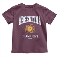 Argentina Champions 2026 Toddler T Shirt Argentinian Pride Vintage Sol De Mayo
