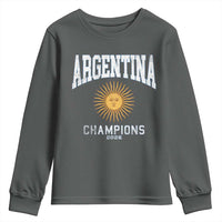Argentina Champions 2026 Youth Sweatshirt Argentinian Pride Vintage Sol De Mayo