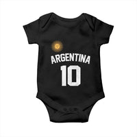 Argentina Football Number 10 Jersey Style Baby Onesie Soccer Fan