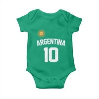 Argentina Football Number 10 Jersey Style Baby Onesie Soccer Fan