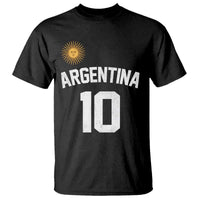Argentina Football Number 10 Jersey Style T Shirt Soccer Fan