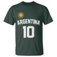 Argentina Football Number 10 Jersey Style T Shirt Soccer Fan