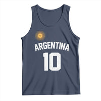Argentina Football Number 10 Jersey Style Tank Top Soccer Fan