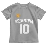 Argentina Football Number 10 Jersey Style Toddler T Shirt Soccer Fan