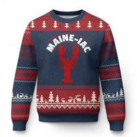 Maine Lobster Ugly Christmas Sweater Funny Maine iac Lobstering Fisherman
