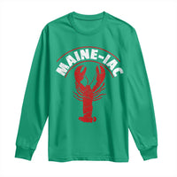 Maine Lobster Long Sleeve Shirt Funny Maine iac Lobstering Fisherman