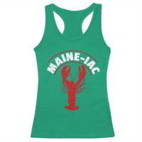 Maine Lobster Racerback Tank Top Funny Maine iac Lobstering Fisherman