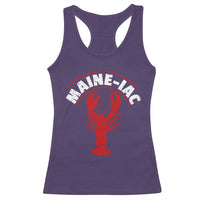Maine Lobster Racerback Tank Top Funny Maine iac Lobstering Fisherman