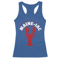 Maine Lobster Racerback Tank Top Funny Maine iac Lobstering Fisherman