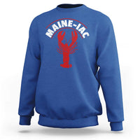Maine Lobster Sweatshirt Funny Maine iac Lobstering Fisherman