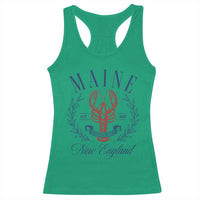 Maine Lobster New England Souvenir Pride Vintage Racerback Tank Top