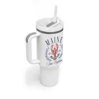 Maine Lobster New England Souvenir Pride Vintage Tumbler With Handle