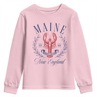 Maine Lobster New England Souvenir Pride Vintage Youth Sweatshirt
