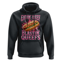 Eatin Beef Blastin' Queefs Funny Embarrassing Hot Dog Retro Bootleg Hoodie