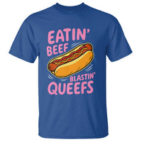 Eatin Beef Blastin' Queefs Funny Hot Dog Adult Humor T Shirt