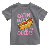 Eatin Beef Blastin' Queefs Funny Hot Dog Adult Humor Toddler T Shirt