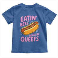 Eatin Beef Blastin' Queefs Funny Hot Dog Adult Humor Toddler T Shirt