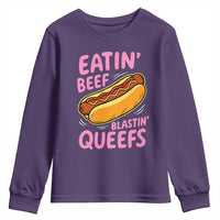 Eatin Beef Blastin' Queefs Funny Hot Dog Adult Humor Youth Sweatshirt