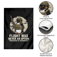 Funny Penguin Flight Was Never An Option Garden Flag Tactical Penguin Gun Lover