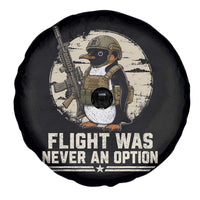 Funny Penguin Flight Was Never An Option Spare Tire Cover Tactical Penguin Gun Lover