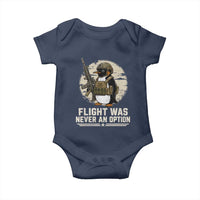 Funny Penguin Flight Was Never An Option Baby Onesie Tactical Penguin Gun Lover