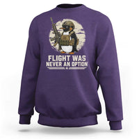 Funny Penguin Flight Was Never An Option Sweatshirt Tactical Penguin Gun Lover